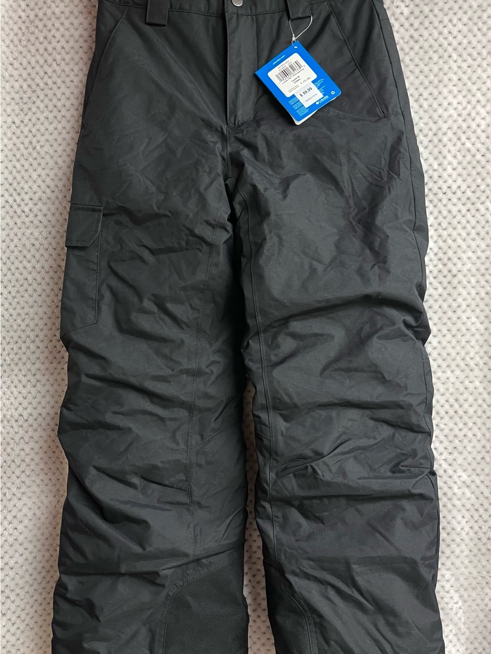 Columbia Men's Black Cargo Snow Pants